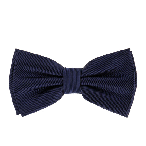 Corded Weave Solid Silk Bow Tie Sets