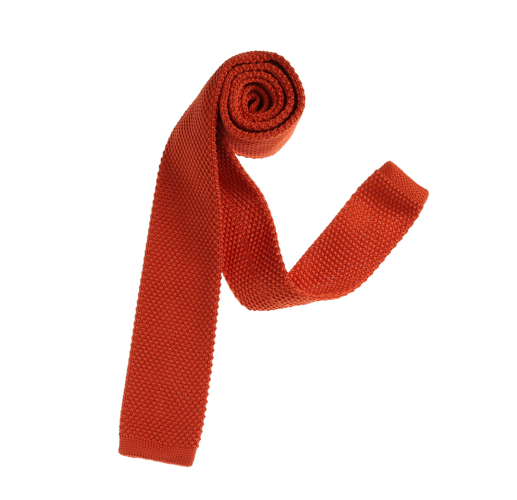burnt orange tie next