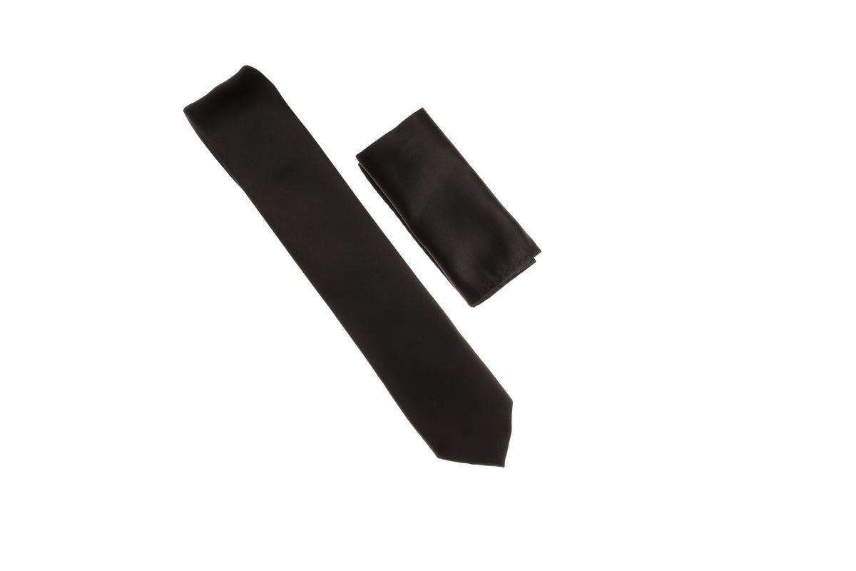 Kelly Striped Satin Skinny Necktie