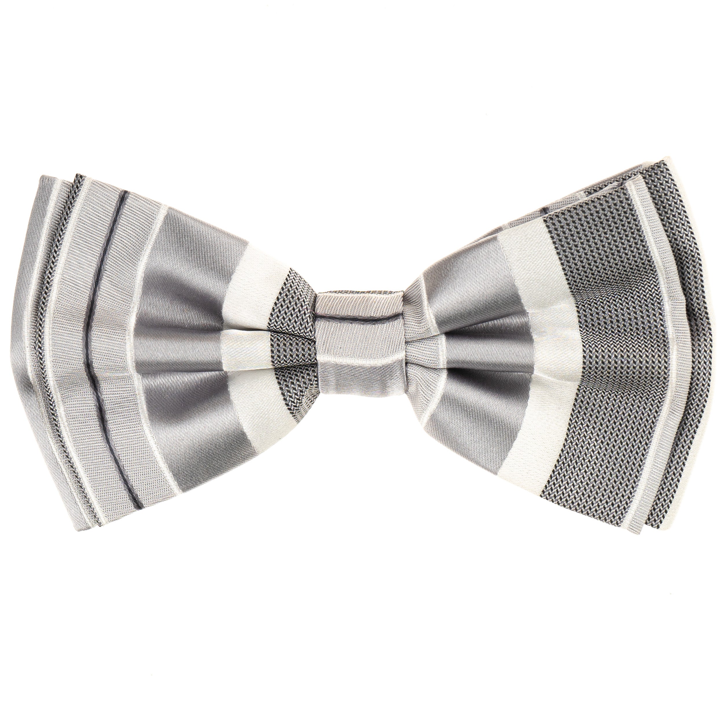 Grey Chartwell Silk Bow Tie main image 1