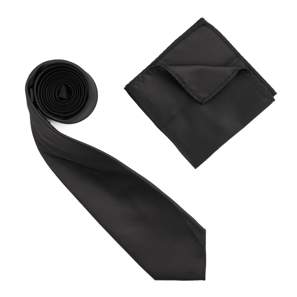 Navy & Brown Leaf Designed Necktie Tie with Matching Pocket Square – Tie  Factory